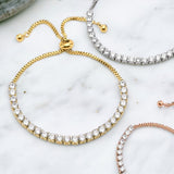 Tennis Crystal adjustable bracelets P39