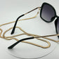 Reading glasses / Sun Glasses holder Snake chain necklace in silver or gold D5