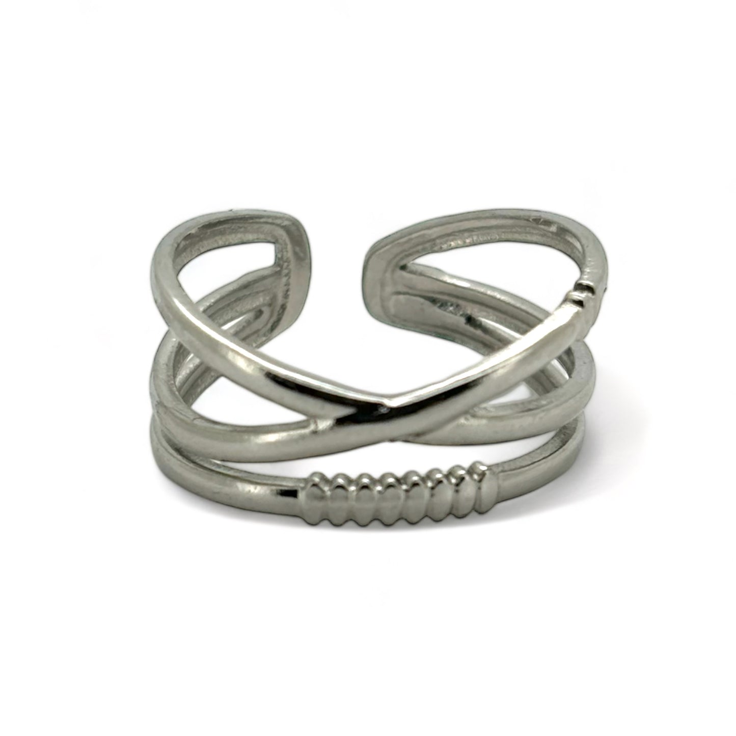 New Layered large Statement ring in stainless water resistant R14