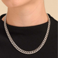 Cuban Chain necklaces in stainless steel Silver or Gold Men /Womens 7mm wide 55cm long P66