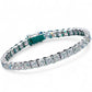 Tennis Bracelet - LUX Square cut crystal in Silver or Gold Unisex Mens Women’s D1