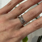 New Layered large Statement ring in stainless water resistant R14