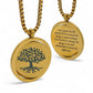 Tree of Life - Serenity Prayer spinning necklace in silver or gold - unisex men and women 18
