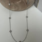 PALMAbu necklace with chakra colour solitaire crystal tending design in silver or gold P26 women’s girls
